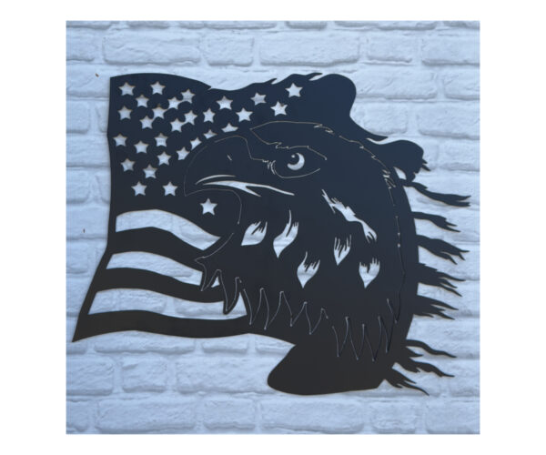 Flags And Eagles Plaque