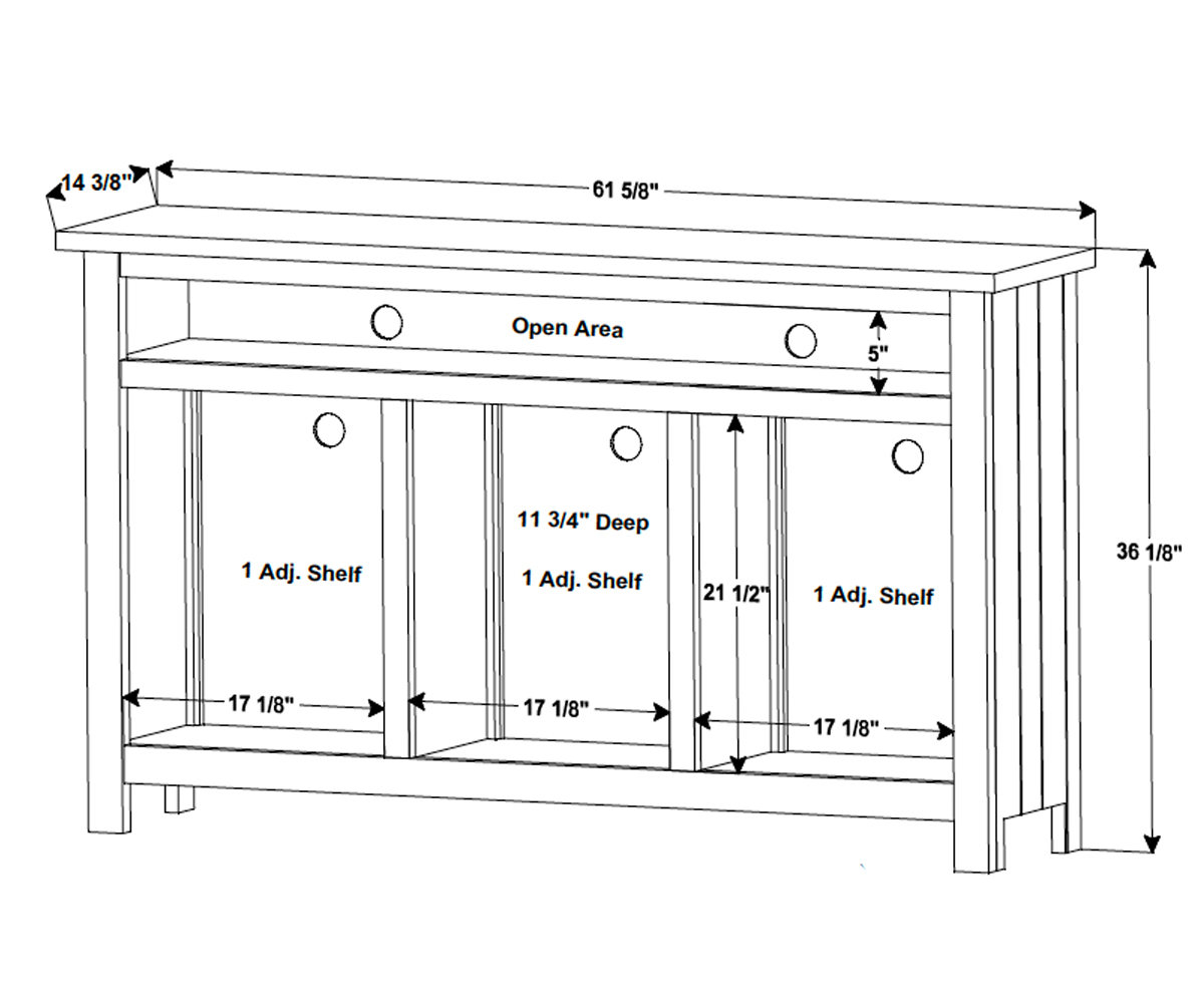 Artesa Media Stand - 64"W - Image 2