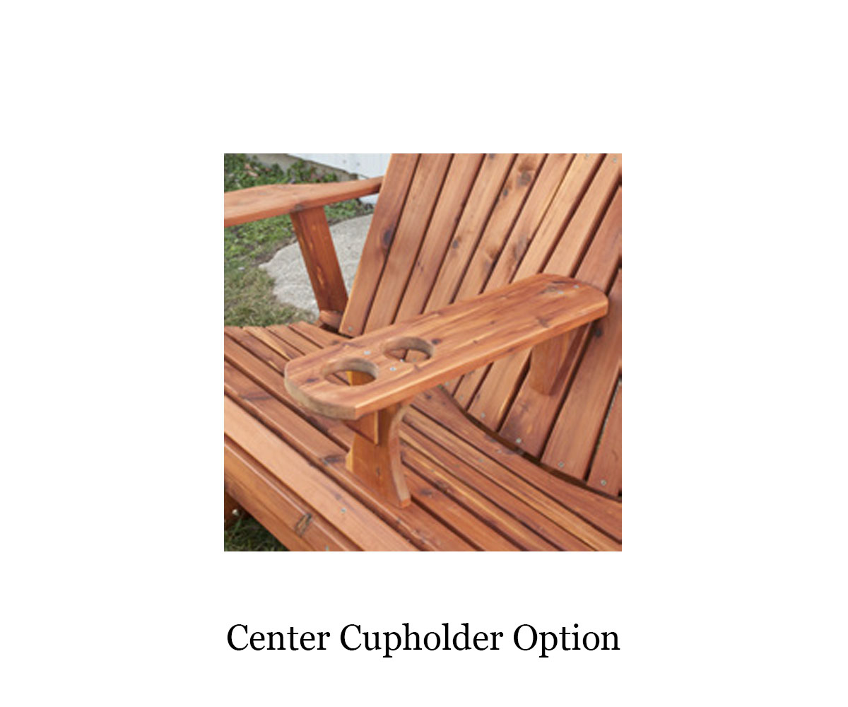 New Style Adirondack Loveseat Glider - Image 3