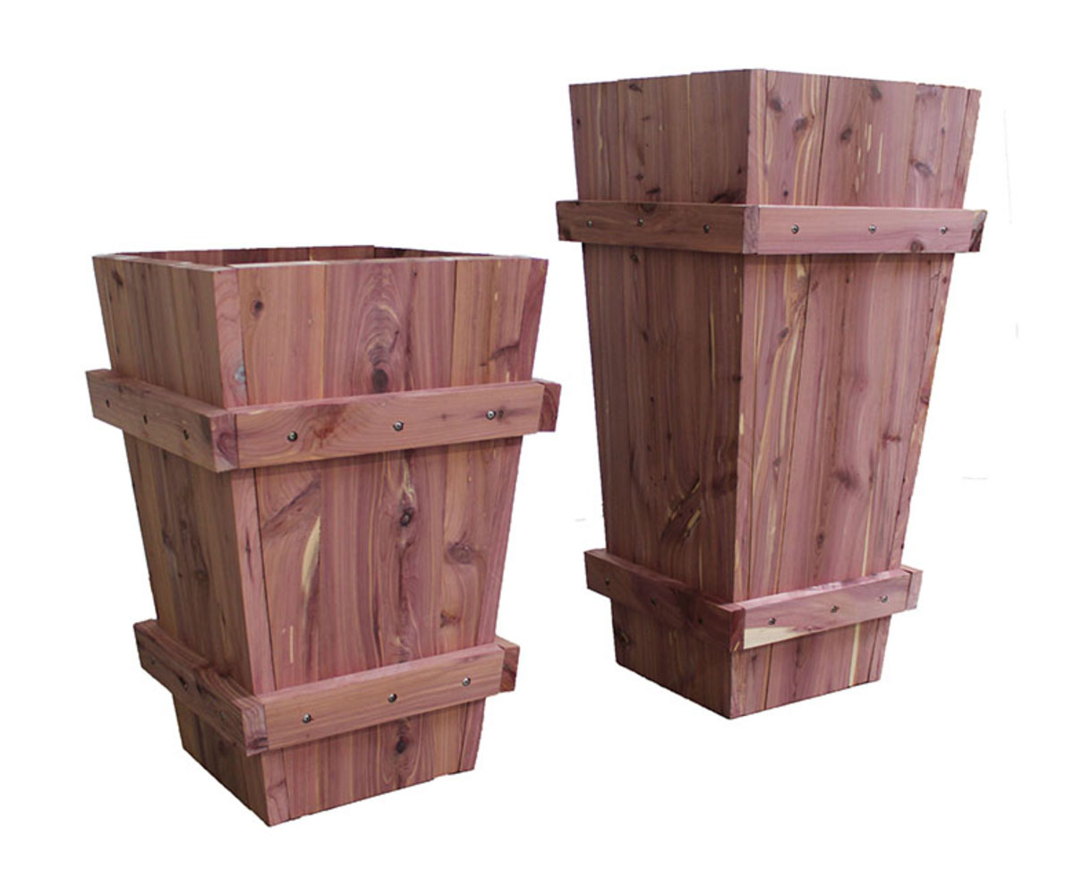 Cedar Planter - 30"H - Image 2