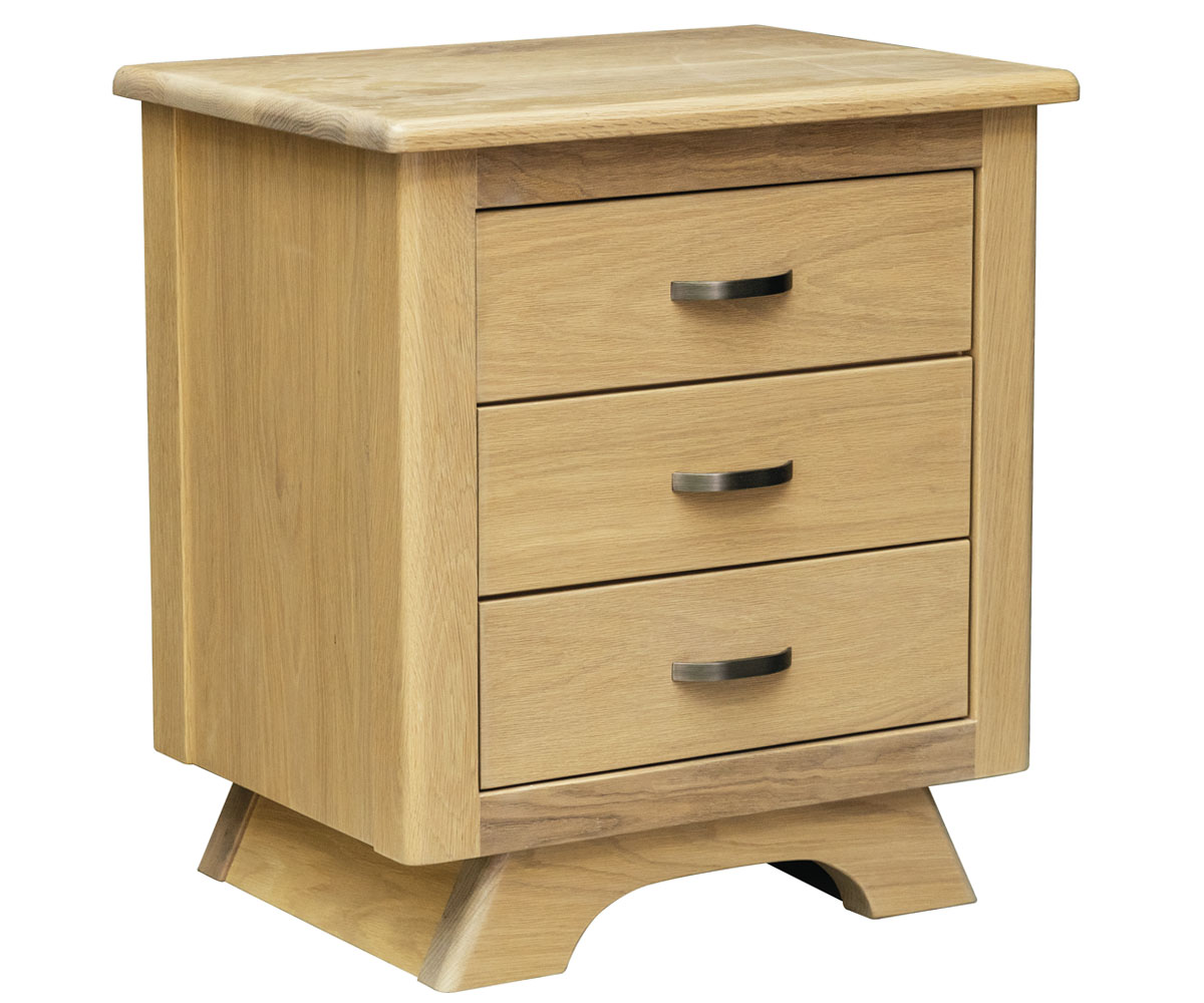 Neptune 3 Drawer Nightstand