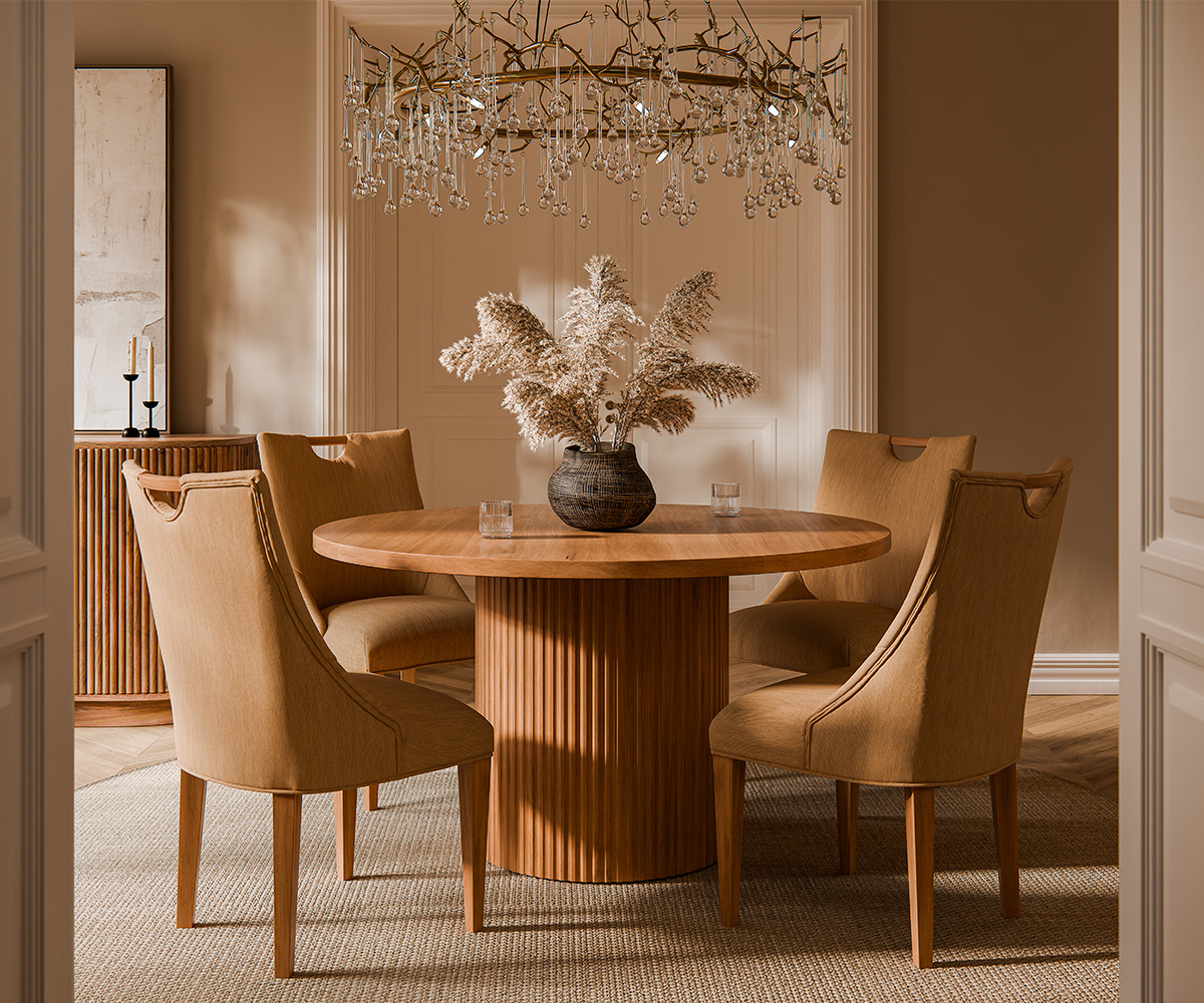 Rainier Single Pedestal Dining Collection