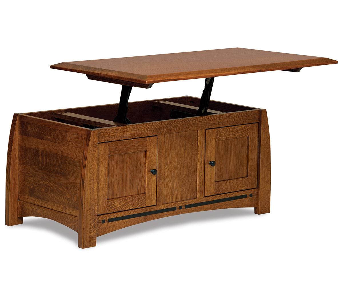 Boulder Creek Enclosed Lift Top Coffee Table