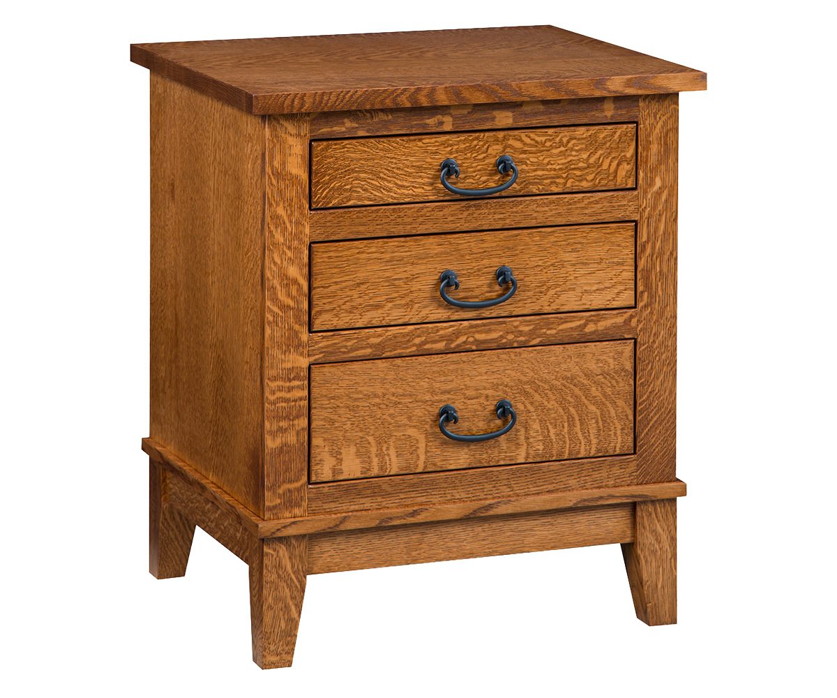 Sierra Mission 3 Drawer Nightstand