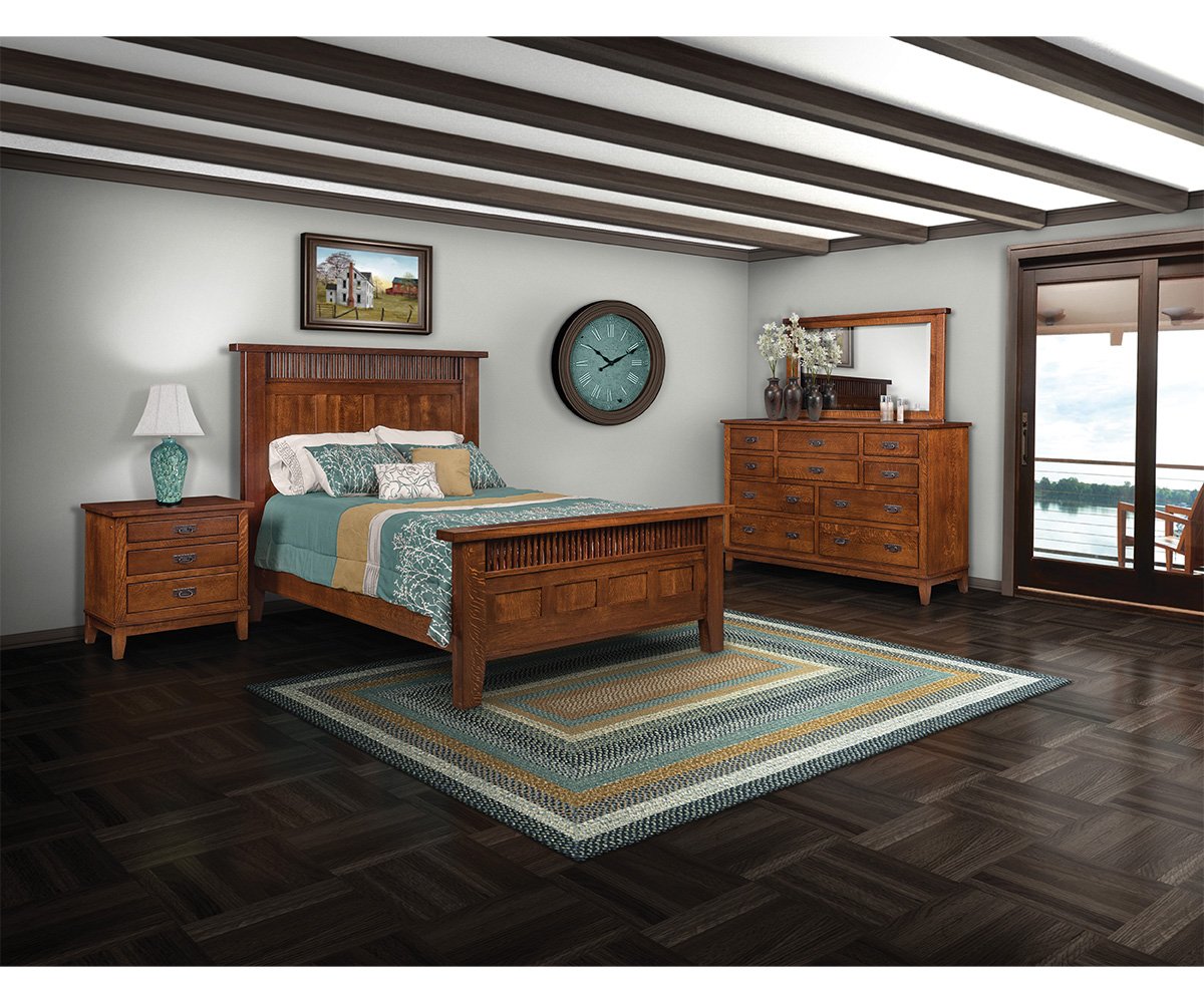 Sierra Mission 3 Drawer Nightstand - Image 2