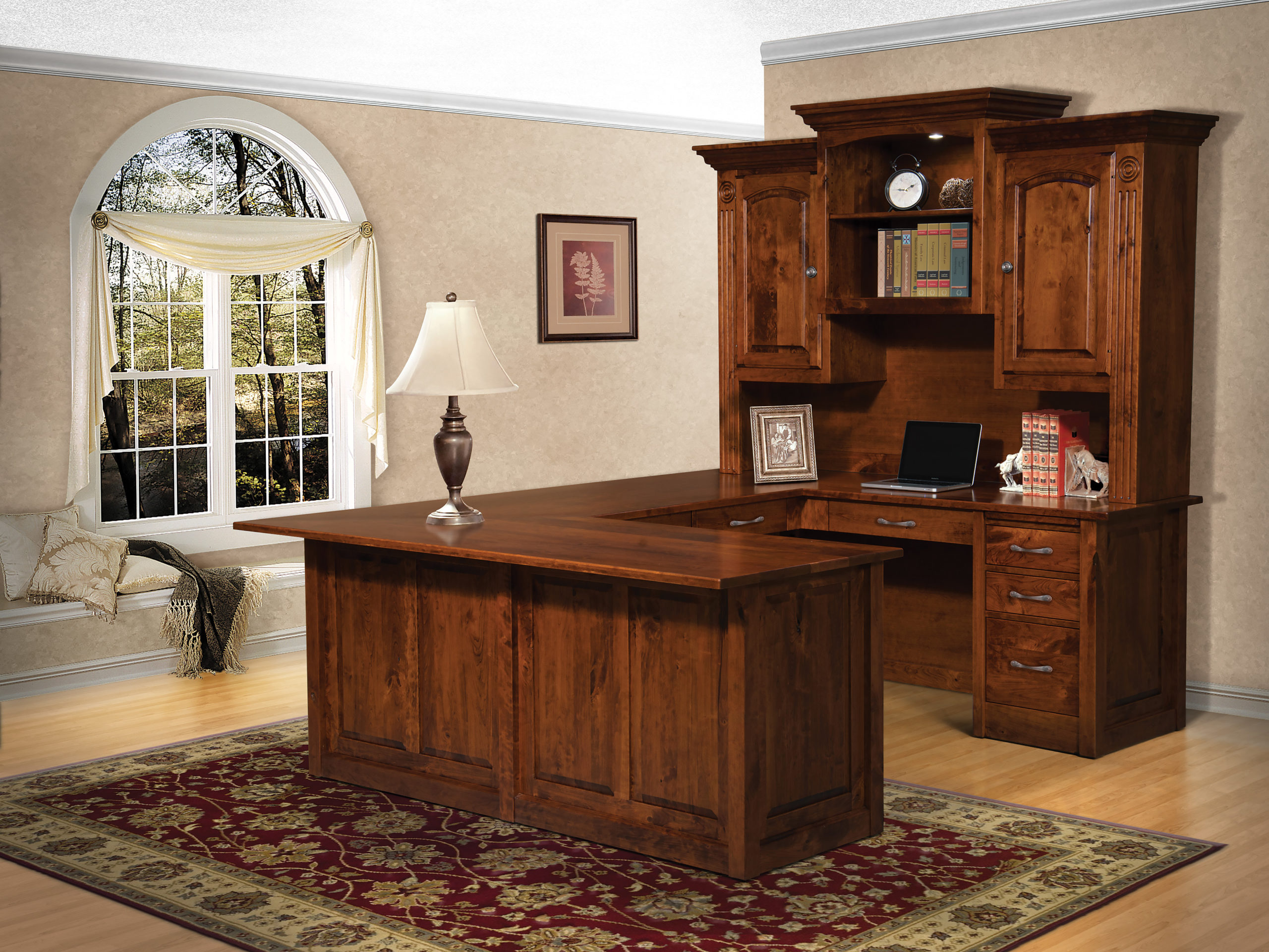 Victorian L Desk & Hutch - Image 4