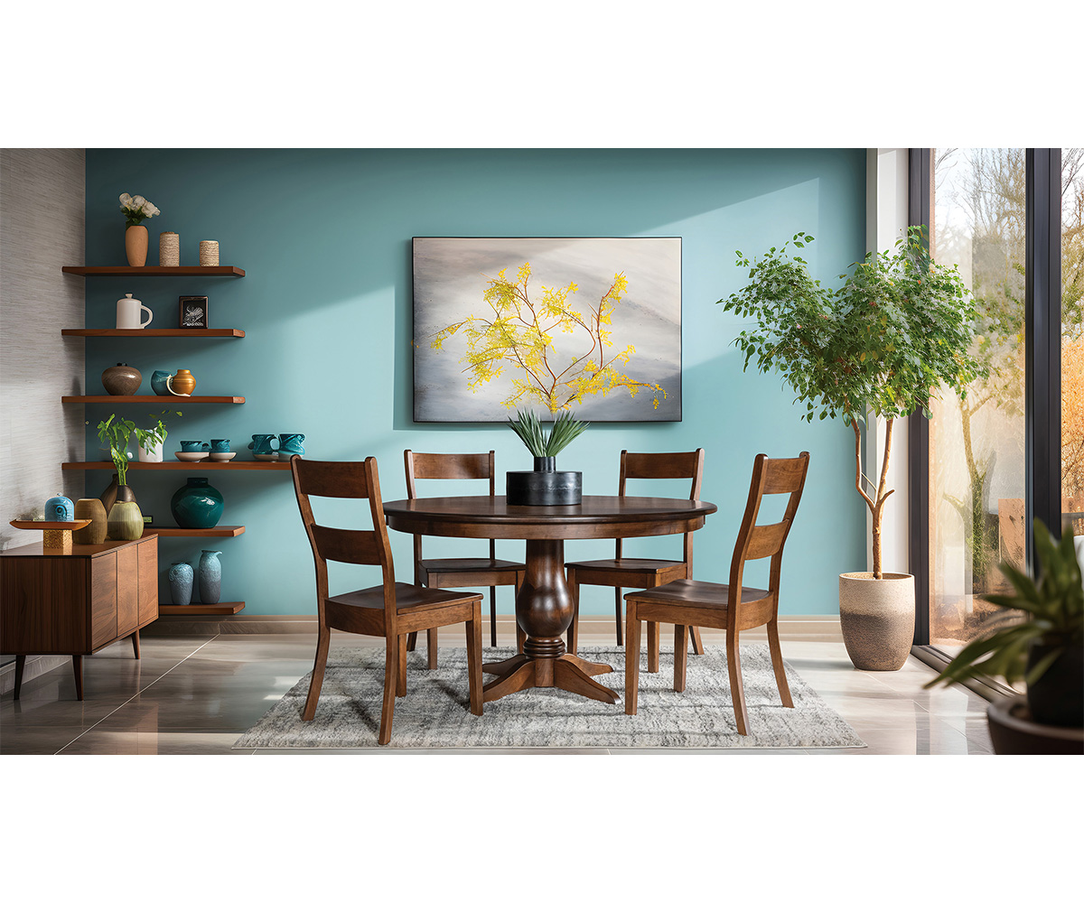 Auburn Single Pedestal Table - Image 3