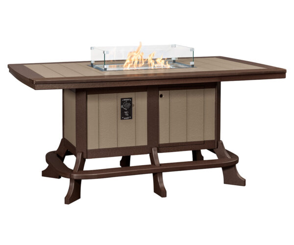 Jade Counter Table with Fire Ring - 46x77