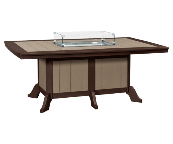 Jade Dining Table with Fire Ring - 46x77