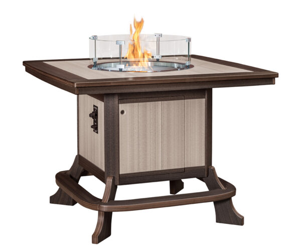 Jade Counter Table with Fire Ring - 49x49