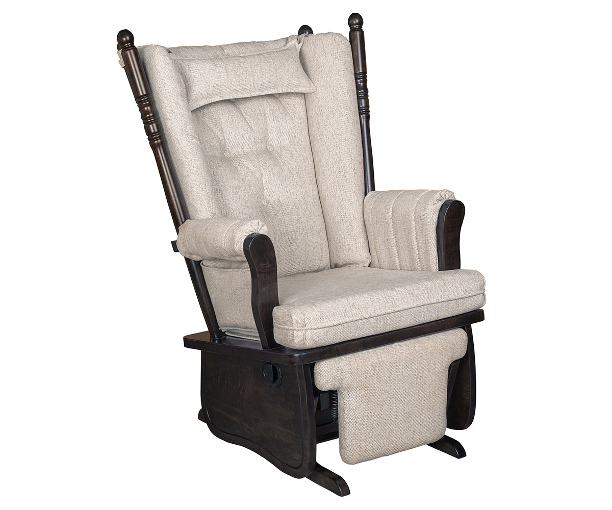 4 Post High Back Regular Glider and Ottoman - Image 3