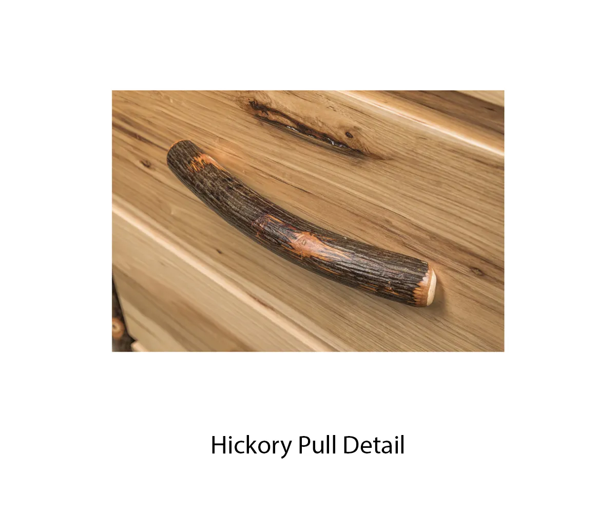 Wagon Wheel Hickory 4 Drawer Chest - Image 4