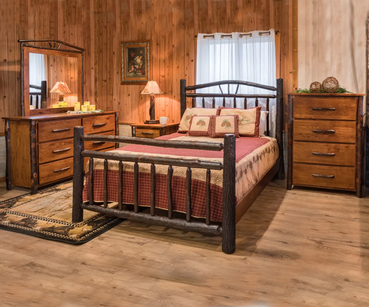 Wagon Wheel Hickory 4 Drawer Chest - Image 5