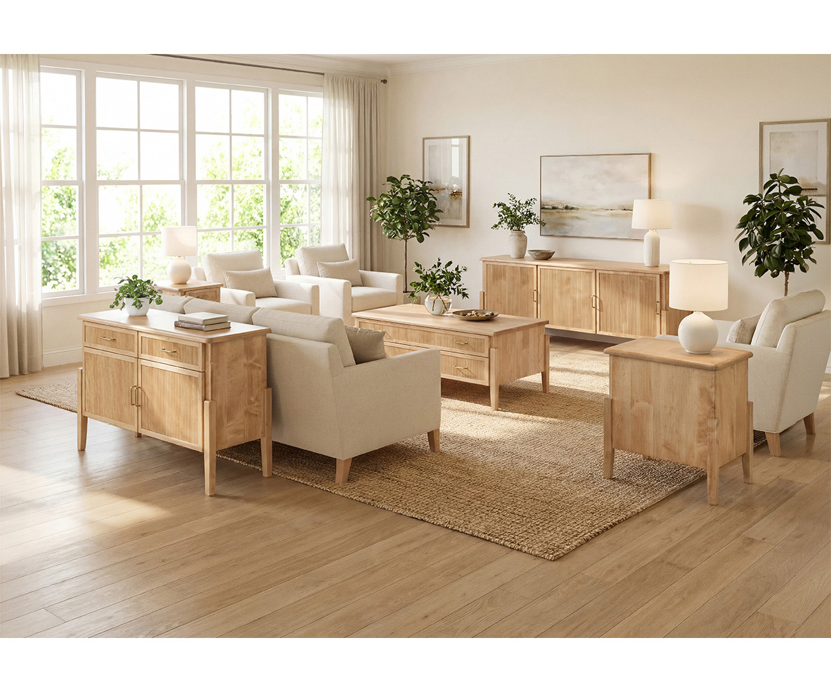 Century Media Console with Reeded Front - Image 2
