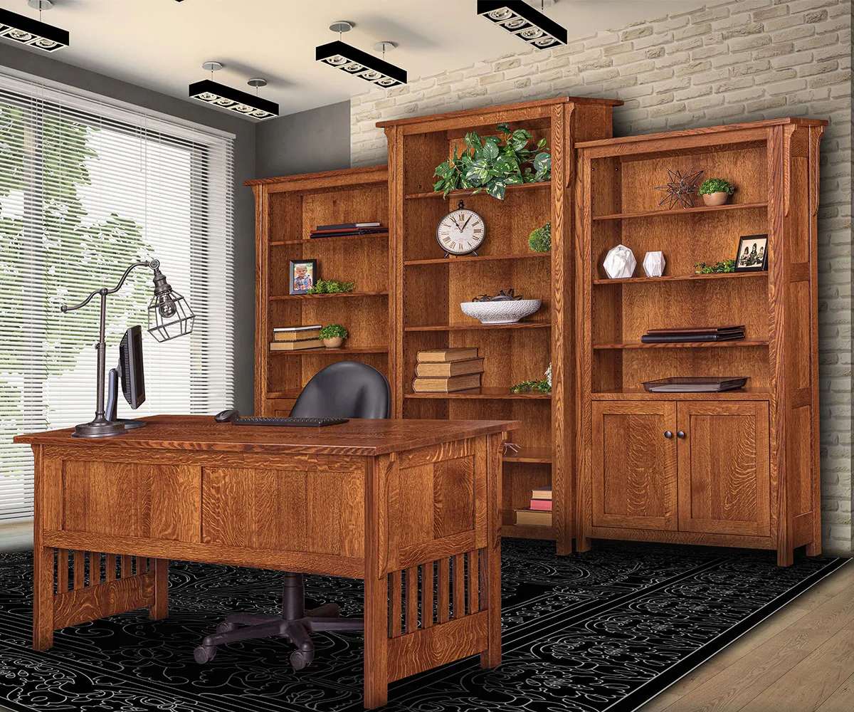 Boston Center and Side Bookcases - Image 2