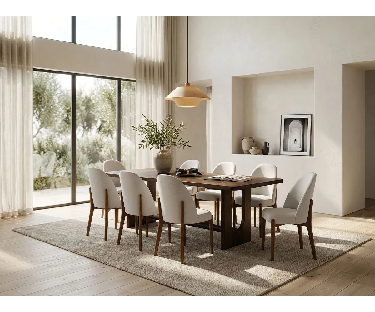 Adobe Double Pedestal Table - Image 2