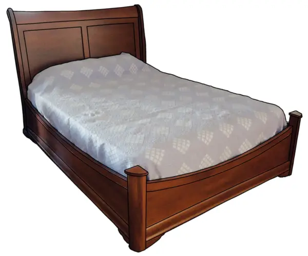 Edelweiss Sleigh Bed