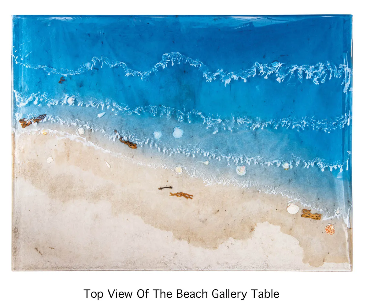 Atlanta Base Epoxy Ocean Scene Table - Image 2