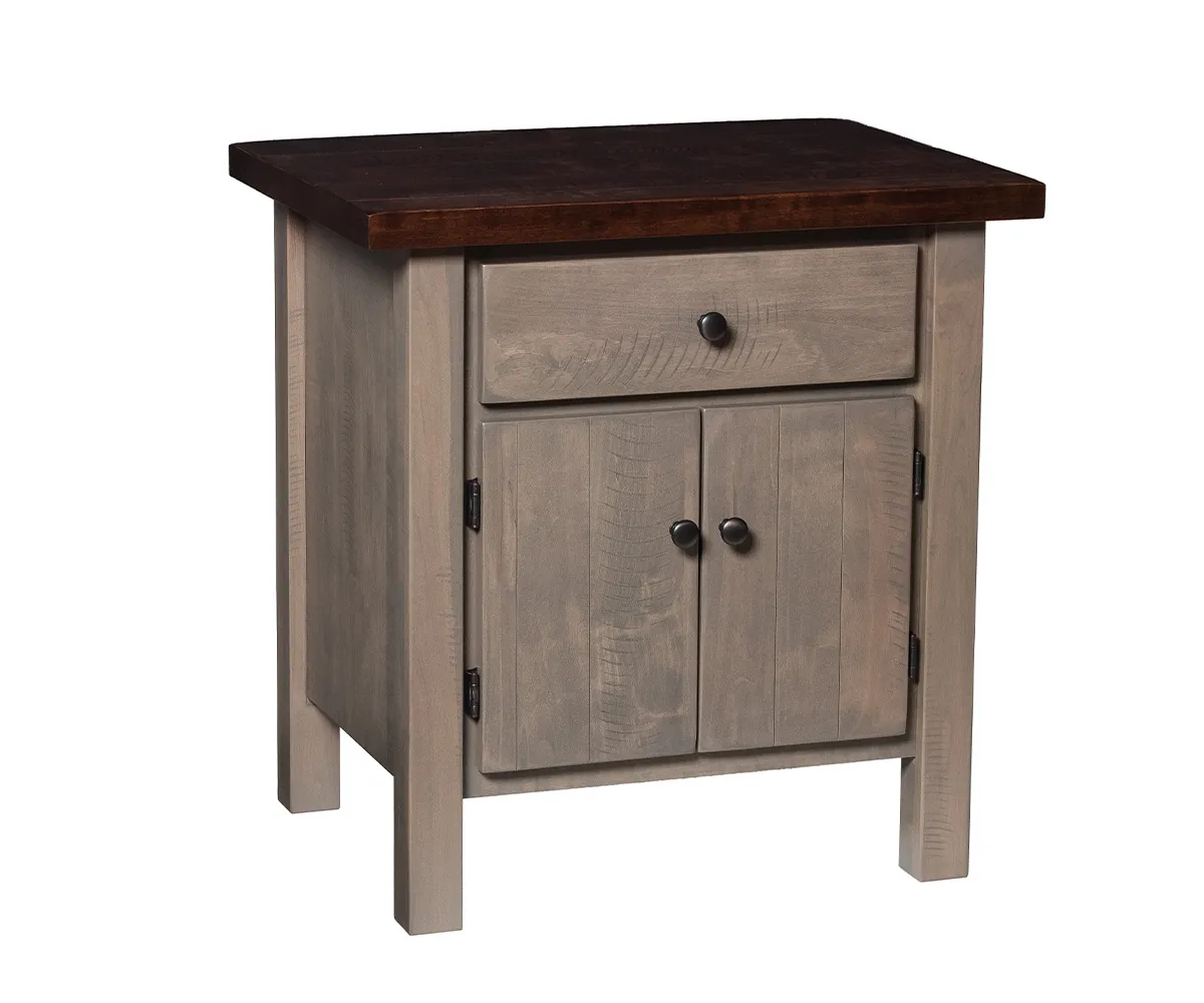Sawyer Wood Two Door Nightstand
