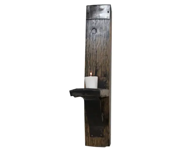 ½ Stave Candle Holder