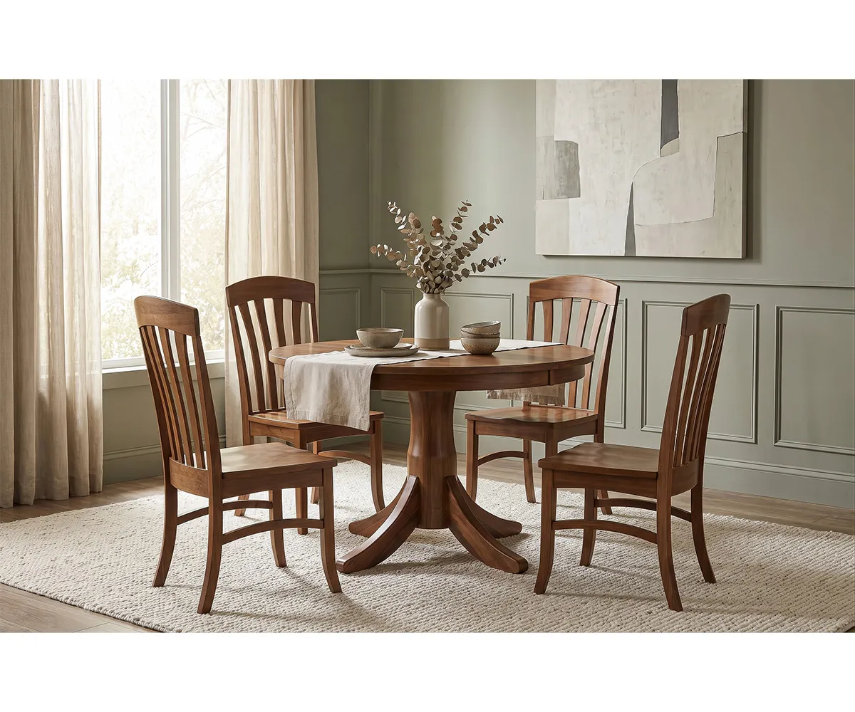 Bourbon Single Pedestal Dining Collection - Image 3