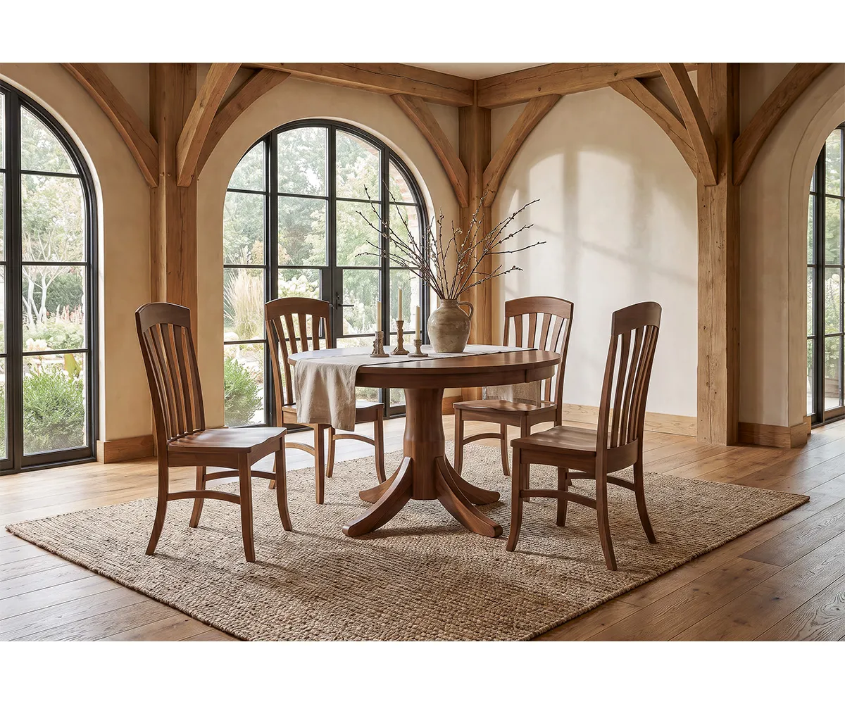 Bourbon Single Pedestal Dining Collection - Image 4