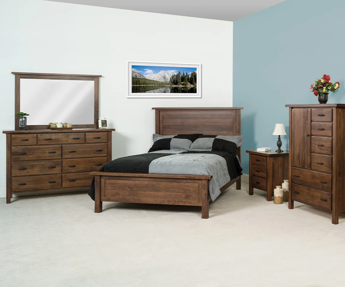 Sawyer Wood Two Door Nightstand - Image 2