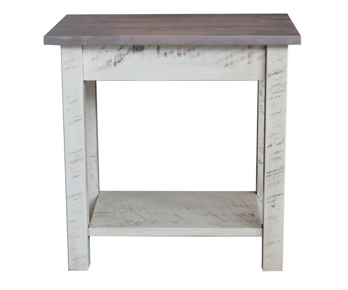 Painted Buckeye End Table