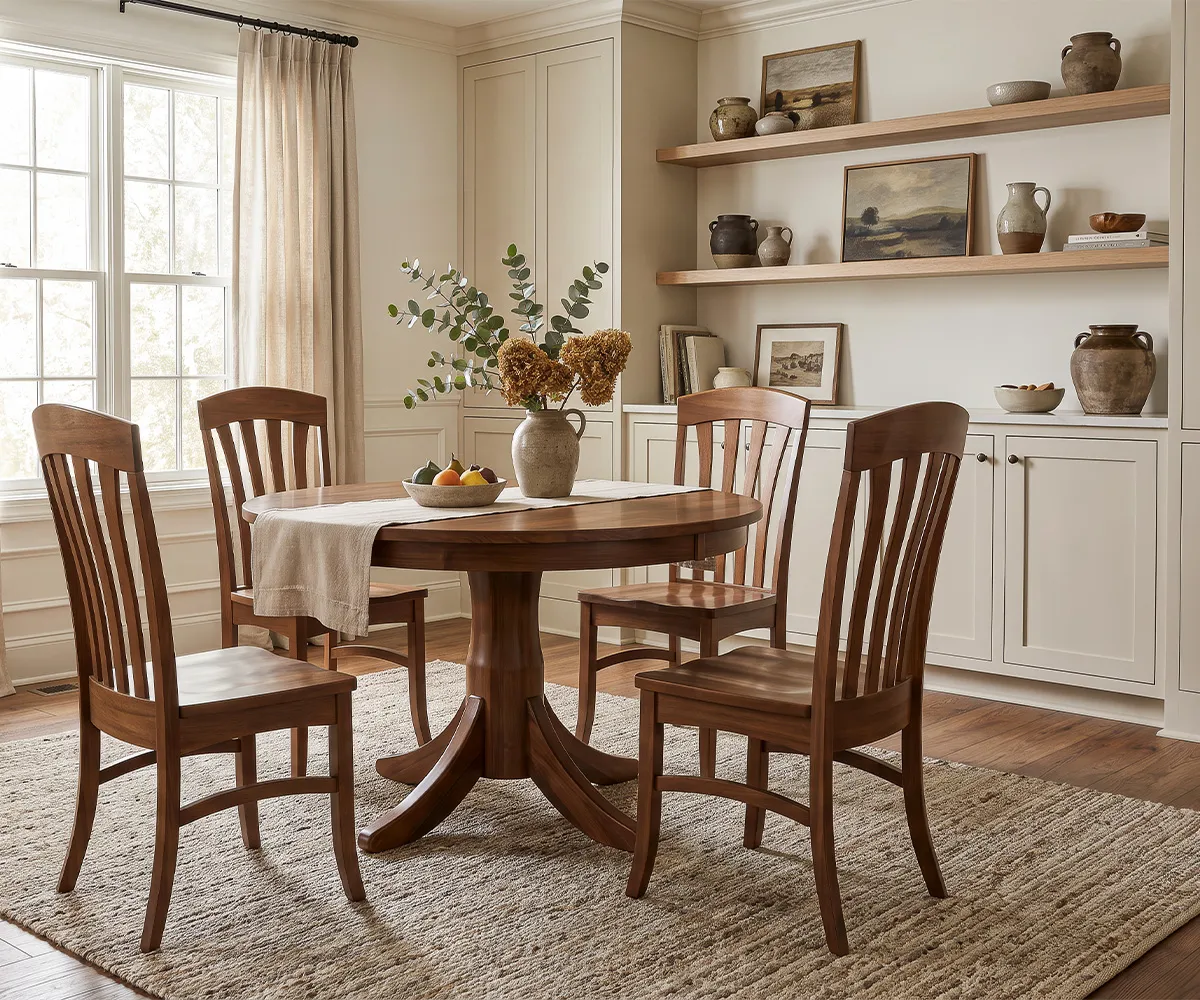 Bourbon Single Pedestal Dining Collection