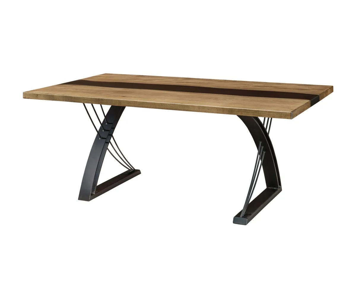 Century Edge With Mirage Base Epoxy Table