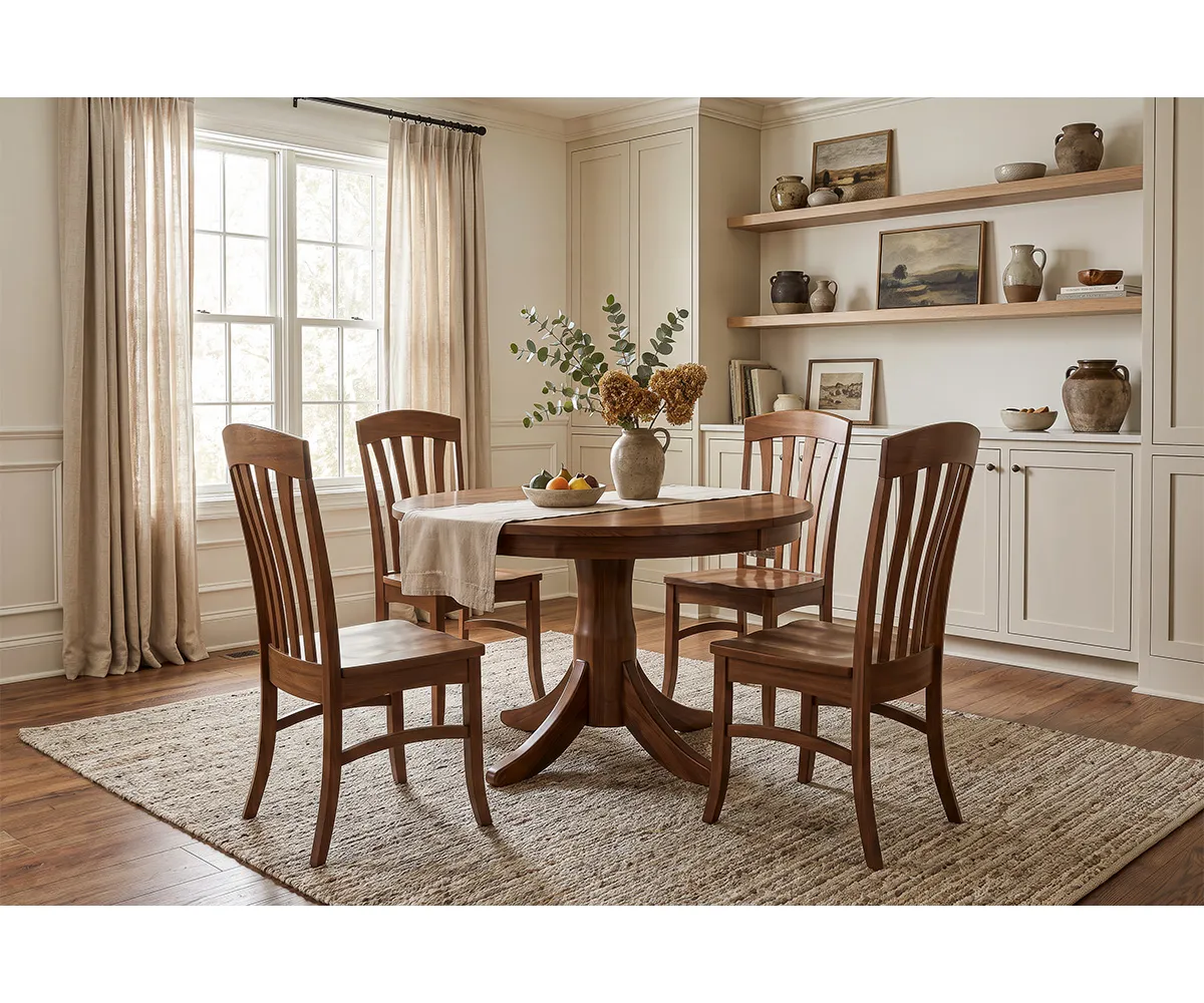 Bourbon Single Pedestal Dining Collection - Image 2